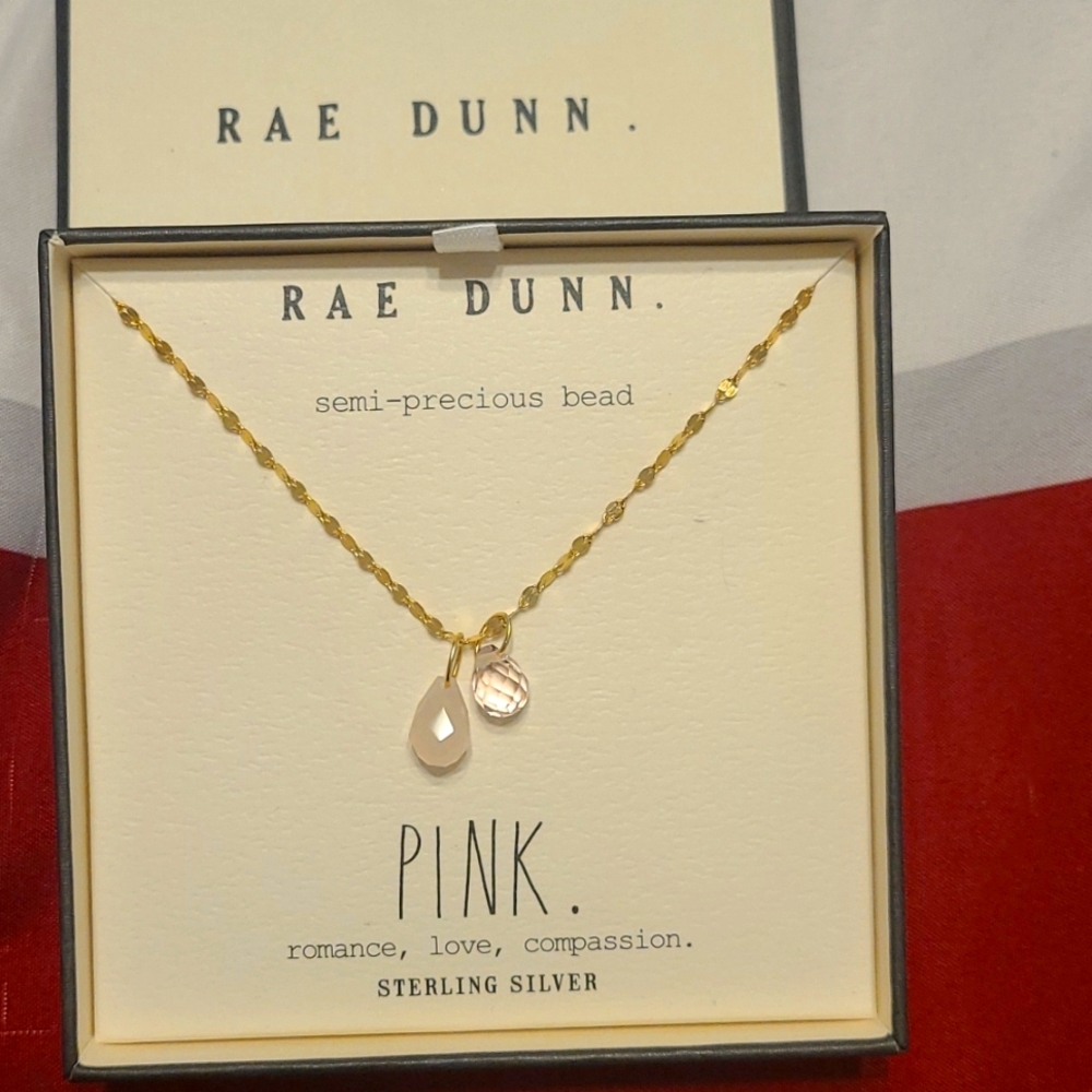Rae Dunn Pink Necklace